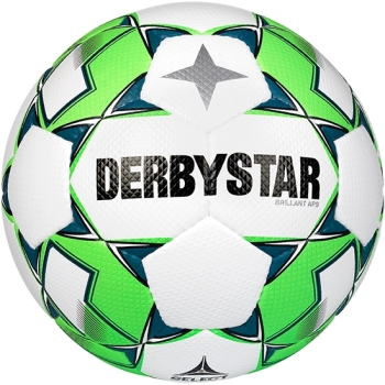 Derbystar Fußball Brillant APS Spielball Weiß Grün